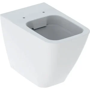 Geberit iCon floor-standing WC, square, washdown, back-to-wall, shrouded, Rimfree