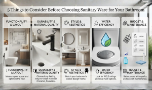 5 Things to Consider Before Choosing Sanitary Ware for Your Bathroom